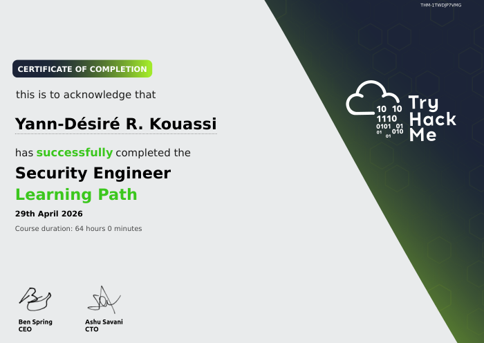 Certificat Security Engineer Learning Path